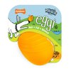 Nylabone Eggi Interactive Fillable Dog Chew Toy - Lightweight Bouncy Floatable Dog Treat Toy for Creative Play & Dog Exercise, Orange, Small/Regular - Up to 25 Ibs. (1 Count)