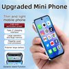 Mini Phone World's Smallest Mini Smartphone with 3.88'' HD Screen Android Unlocked Face ID 2G+16G Quad Core Dual Sim Mobile Phones for Student Best Gift for Kids (Blue)