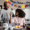 Happy Fathers Day Cupcake Topper – Best Dad Ever Glitter Cake Decorations for Father’s Day Party Supplies, Fathers Day Toppers for Cupcakes, Cakes, Desserts – Reusable, Personalized Gift for Dad