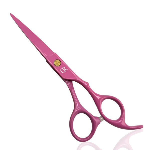 Professional Hair Cutting Scissors,Barber hair Cutting Shears Sharp Blades Haircut tool For Women,gril,kids 440c Stainless Steel Pink color-6.5 Inch length