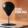 Stress Relief Desktop Punching Bag I Comes with Desk Clamp and Extra Strong Suction Cup I Black
