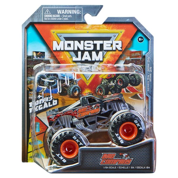 Monster Jam 2022 Spin Master 1:64 Diecast Truck with Bonus Accessory: Arena Favorites Bad Company