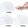 GUFUGU 912 Pieces 24 Sheets French Nail Stickers Manicure Nail Art Stickers Self-Adhesive Nail Guides V-Shaped Moon Nail Tip Strips for DIY Decoration Stencil Tools