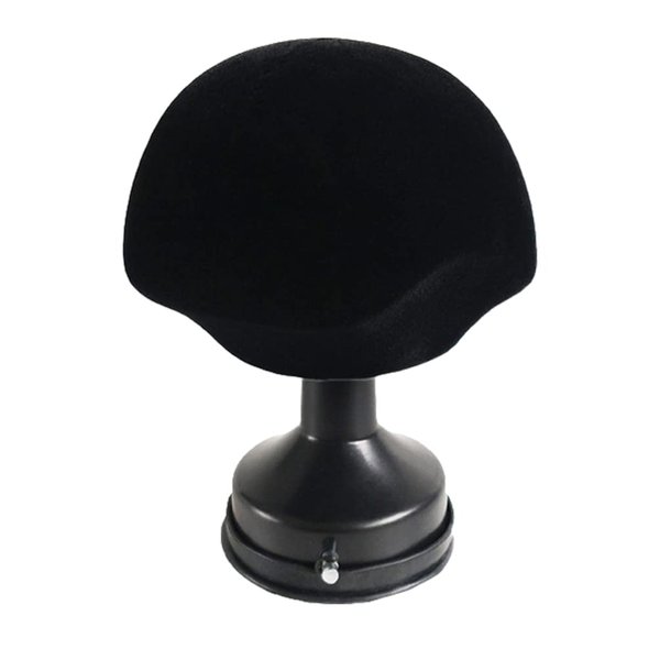 KALLORY Mannequin Head Model Wig Suction Cup Stand Wig Making Holder Mushroom Stand Foam Head Manikin Doll Head Wig Stand for Styling