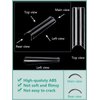 480PCS Extra Long NO C Curve Nail Tips XL, 2 Packs Natural and Clear Nail Tips for Acrylic Nails Professional Set, 12 Sizes Straight Tapered Square Press on False Nail Tips for Nail Art Salon Home DIY