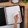 Avery 8 Tab Dividers for 3 Ring Binder, Easy Print & Apply Clear Label Strip for Copiers, Index Maker Customizable White Tabs, 5 Sets (11422)