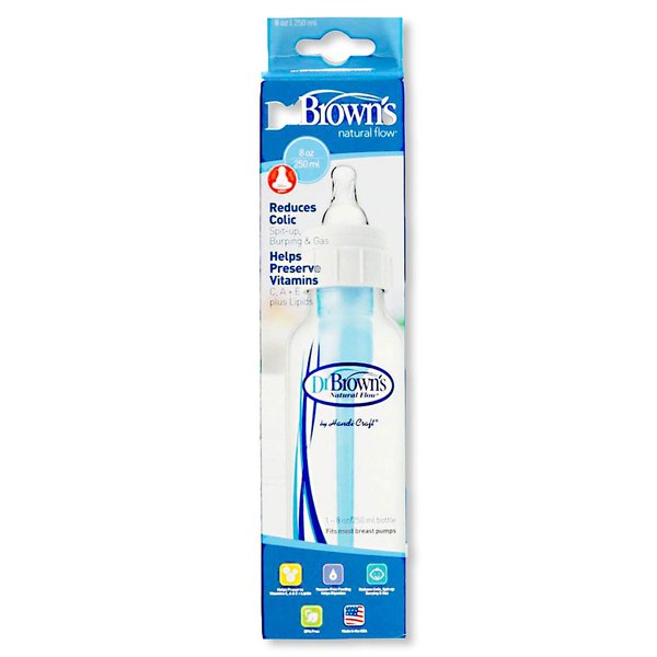 Dr. Brown's Natural Flow Bottle Set - Clear, 8 oz/250 ml