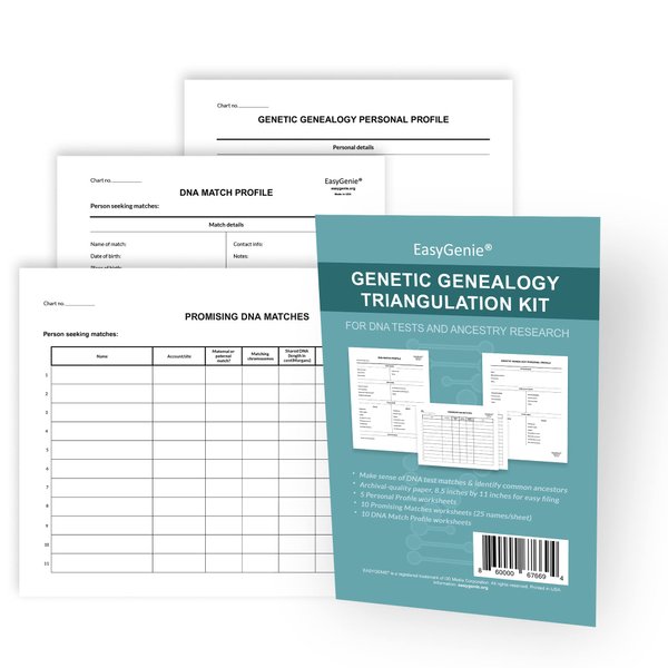 Genetic Genealogy Triangulation Kit for DNA Tests and Ancestry Research