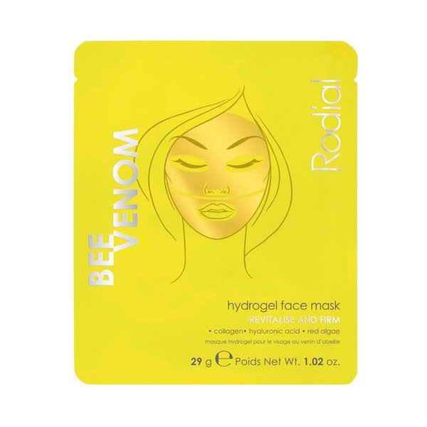 Rodial Bee Venom Hydrogel Face Mask - Premium Gold Jelly Mask for All Skin Types - Plumping, Smoothing, Rejuvenating - Ethically Sourced Bee Venom, Triple HA for Hydration, Fine Lines & Wrinkles