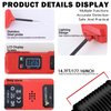 Lqito Multifunctional Car Circuit Tester Component Activation Electrical Tester 6-24V/3.5-36V AC/DC Car Power Tester Digital Display Short Circuit Finder for Continuity Testing Red
