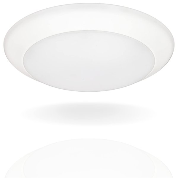 American Lighting Quick Disc 4 in. White Round 120V, 3000K, 9W, 500Lm Downlighting, Easy to Install, Dimmable, Led for Residencial, and Commercial Use (1 Pack)