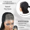 Wear and Go Glueless Wigs Human Hair Pre Plucked Pre Cut 6x4 Straight Lace Front Wigs Human Hair Wigs for Women No Glue Hd Lace Front Closure Ready to Wear Wigs 180% Density 28 Inch Natural Black