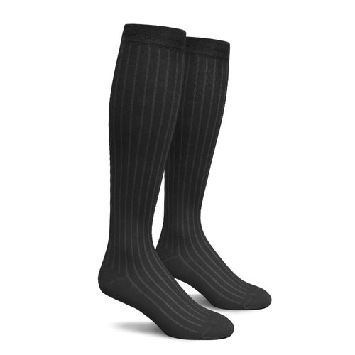 Golf Knickers Knee High Solid Color Cotton Socks for Men Women and Youth - Black - Mens