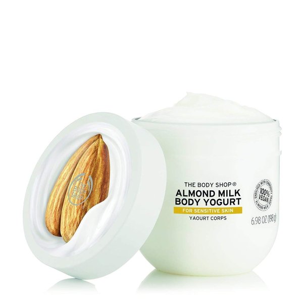 The Body Shop Almond Milk Body Yogurt, 48hr Moisturizer, for Sensitive and Dry Skin, 100% Vegan, 6.98 Fl.Oz