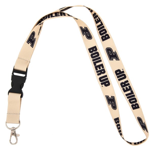 Desert Cactus Purdue University Lanyard Boiler Up Car Keys ID Badge Holder Keychain Detachable Breakaway Snap Buckle (Gold)