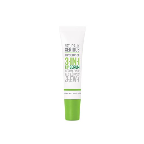 Naturally Serious | Lip Service 3-In-1 Lip Serum, Jojoba Oil Lip Balm for Dry and Chapped Lips, Vegetarian, Cruelty-Free Lip Treatment