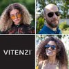 VITENZI Bifocal Sunglasses for Men and Women Aviator Reading Sun Tinted Glasses with Readers - Milan in Black 2.00