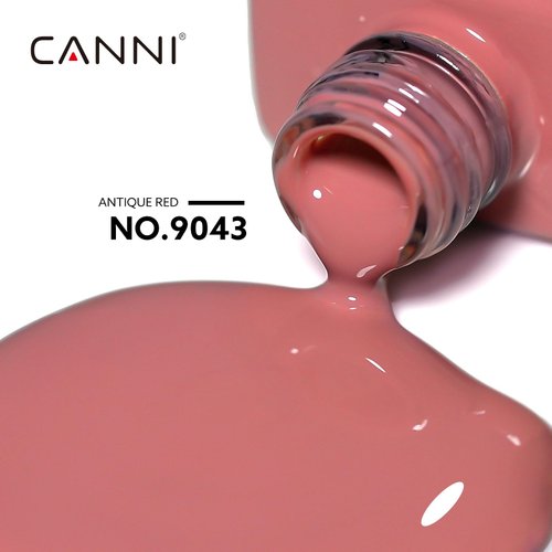 CANNI Light Red Gel Nail Polish, 1Pcs Pink Gel Polish Baby Pink Color Nail Polish Gel High Gloss Soak Off U V Gel Nail French Nail Manicure Salon DIY