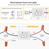 Suraielec Wireless Remote Light Switch, No Wiring, No WiFi, 100ft RF Range, Pre-Programmed, Expandable Wireless Wall Switch and Receiver Kit, Remote Control Light Fixture for Lamp, Ceiling Light, Fan