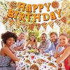 CC HOME Pizza Happy Birthday Banner, Pizza Party Decoration, Pizza Letters Theme Party Supplies Boys Girls Kids Home Classroom Baby Showers 1st Birthday Party Decorations Supplies