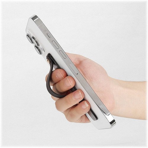 ZERODAMAGE SAHARA CASE SaharaCase FingerGrip Cell Phone Grip for Most Cell Phones [Lightweight Construction] Antislip Strap Integrated Kickstand (Black)