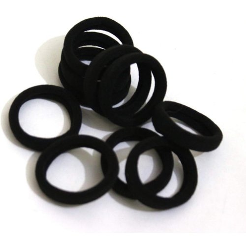 Generic 30 piece Black Hair Ties for Thick and Curly Hair Ponytail Holders Hair Elastic Band for Women