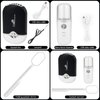 3pcs/Set Eyelashes Fan for Eyelash Extensions,Rechargeable USB Mini Fan Dryer for Lash Extensions,Handheld Portable Eyelash Mirror and