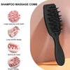 QrBxa Hair Scalp Massager, Shampoo Brush, Scalp Exfoliator, Silicone Hair Scrubber for Hair Growth and Dandruff Removal, Hair Shower Comb Brush, Long Handle Easier to Grip
