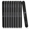 Maryton Nail File 100/180 Grit Emery Boards for Nails 12 PCS Professional Double Sides Washable Nail Files Kit for Acrylic Nails for DIY Salon Use (Black)