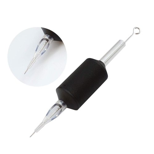 Needlehouse 1inch/25mm tattoo needles tube combo 1218RL 20pcs disposable tattoo needles tube grips round liner (18RL)