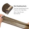 HOTBANANA Tape in Hair Extensions, 20 Inch Tape in Hair Extensions Human Hair 20pcs 50g Chocolate Brown with Honey Blonde Tape Hair Extensions Straight Remy Human Hair Tape in Extensions