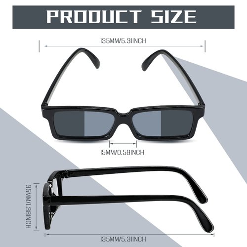 12 Pack Sunglasses Rear View Mirror Sunglasses Real Detective Glasses Anti Track See Behind You with Inside The Lens Mirrors for Kids Personal Security