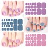 YECIRALA 20 Sheets 440 Pcs Toenail Stickers for Women Nail Art Wraps Toe Nail Stickers Nail Wraps for Toes Nail Polish Strips Stick On Nails Polish Stickers for Toenails Gel Nail Strips Color Strips