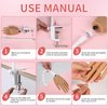 Silicone Practice Hand for Acrylic Nails - Soft Touch Liquid Silicone - Flexible Realistic Nail Mannequin Hand Practice for Training