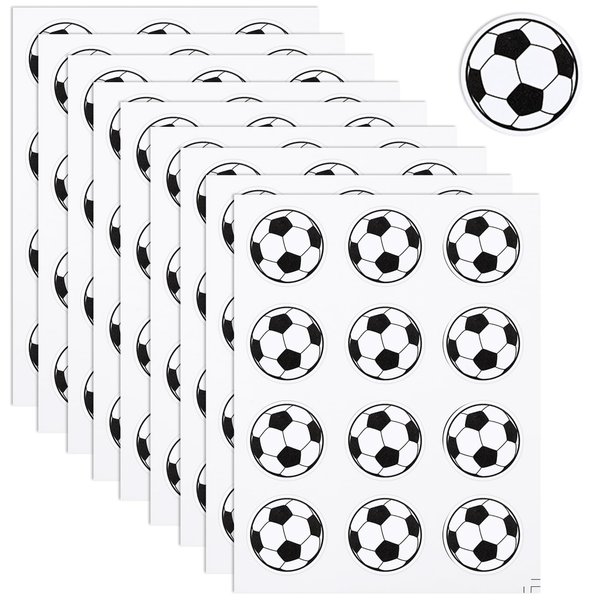 Soccer Stickers,Water Bottles Soccer Ball Stickers,Waterproof Soccer Party Favor Stickers,Self-Adhesive Sports Decals for Scrapbooking Bottles Arts Calendar Craft Decoration 1.18 Inch (240 Pcs)
