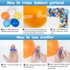 128Pcs Blue Birthday Party Supplies Balloons Garland Kit, Blue Orange Yellow White Bone Dog Paw Balloons Arch Banner for Baby Shower Girls and Boys Blue Theme Happy Birthday Party Decorations