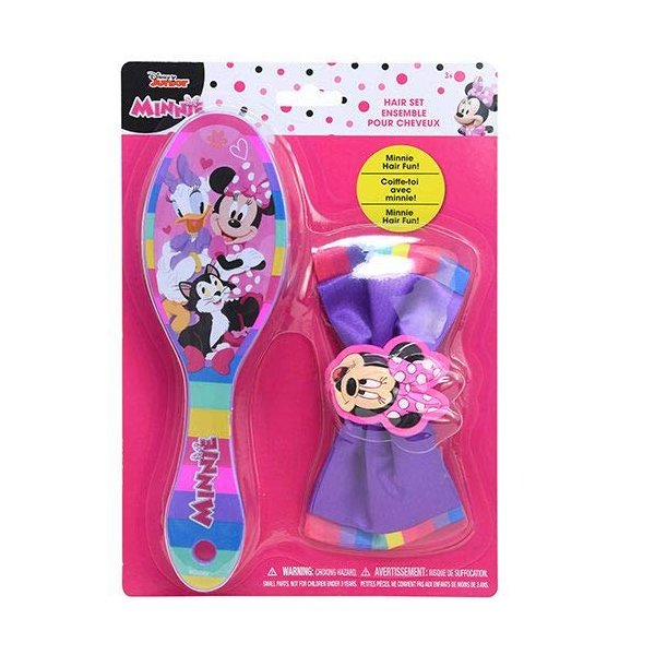 HER Accessories Girls Minnie Mouse Brush & Bow Set