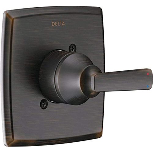 Delta Faucet Ashlyn 14 Series Single-Function Oil Rubbed Bronze Shower Valve Trim Kit, Shower Handle, Delta Shower Trim Kit, Venetian Bronze T14064-RB (Valve Not Included)