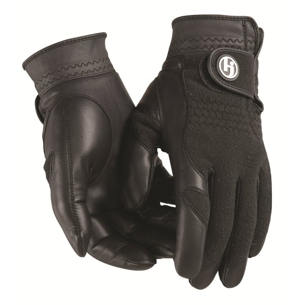 HJ Glove Men's Black Winter Performance Golf Glove, Small, Pair