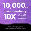 Elderberry Capsules | 10,000mg Sambucus Elderberry with Zinc and Vitamin C for Adults + Vitamin D3 5000 IU & Ginger | 5-in-1 Antioxidant Immune Support Supplement | 120 Elderberry Extract Capsules