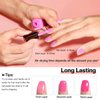 Morovan Fingernail Nail Polish Set: 15 Color Pink Air dry Regular Quick dry Nail Polish Pack 0.25oz Nail Polish Kit Gift for Women