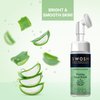 SWOSH Aloe Vera & Neem Foaming Face Wash For Pimple Prone & Oily Skin- No Parabens, Sulphate, Silicones & Color (with Built-in Face Brush), 100 ml/ 3.38 fl oz