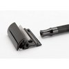 Merkur Double Edge Safety Razor, Straight Cut, Extra Long Handle, Black PVD Coated, 1 ct.