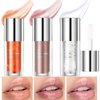 Spdoo Lip Glow Oil, Moisturizing Lip Oil Gloss, Tinted Lip Oil for Lip Care and Dry Lips