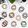 20Pcs Boho Bracelet Hair Ties for Women Tails Soft Stylish No Damage Hair Accessories Dual-Use Bracelets and Hair Tie for Thick Hair/Pony