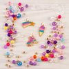 Make It Real: Rainbow Dream Jewelry Kit - Create 3 Unique Charm Bracelets & A Ring, 123 Pieces, Includes Play Tray, All-in-One, DIY Colorful Bead Jewelry Kit, Tweens & Girls, Arts & Crafts, Ages 8+