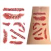 Scar Tattoo Stickers, 9 Sizes, 6 Sheets, Realistic Temporary Waterproof Face and Body Makeup