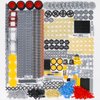 BrickBounty 846 Pcs Technical-Parts Compatible with Technic Set, Tires Wheels Frame Liftarm Beam and Pins, MOC & STEM Replacement Kit for Technic-Building-Blocks