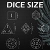 Maywin Dungeons and Dragons Dice Set,Liquid Core Dragon Eye Dice Set,DND Polyhedral Dice Set for TTRPG
