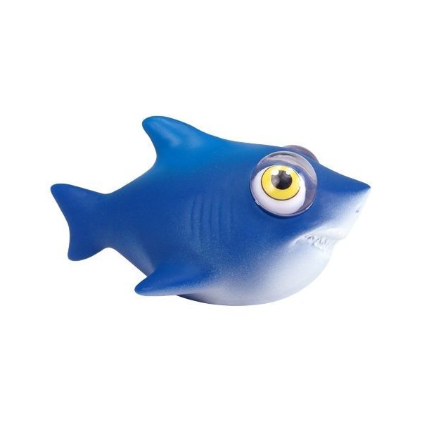 WARM FUZZY Toys (1) Shark Poppin Peepers - Squeezy Animals with Pop Out Eyes - Stress Relief Toy Suitable for Autism & ADHD - Funny Sensory Toys Great for Home, Classroom, Birthday Party Favors